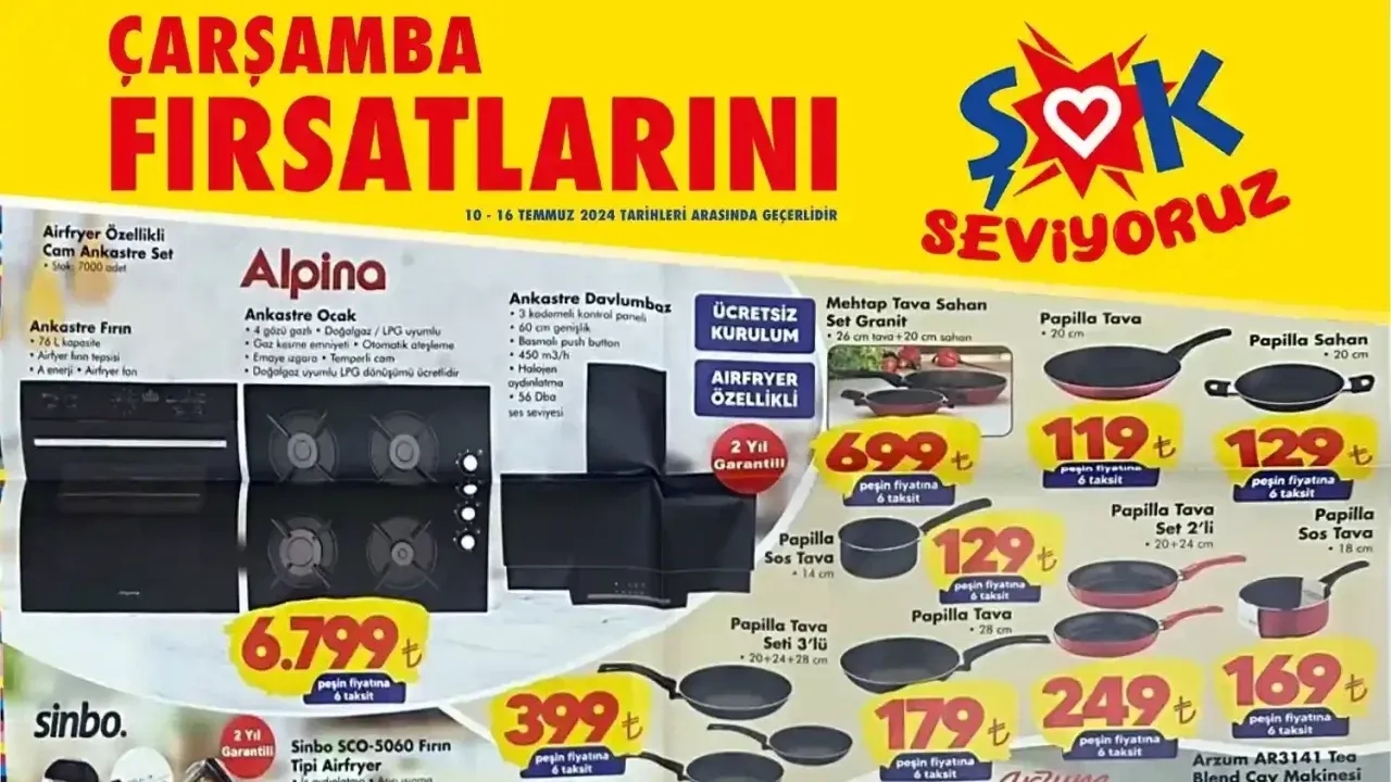 ŞOK 10 Temmuz Aktüel Ürünler Kataloğu Yayınlandı! Şok 10 Temmuz Çarşamba Günü Aktüel Ürünler Kataloğunda İndirimli Hangi Ürünler Var?