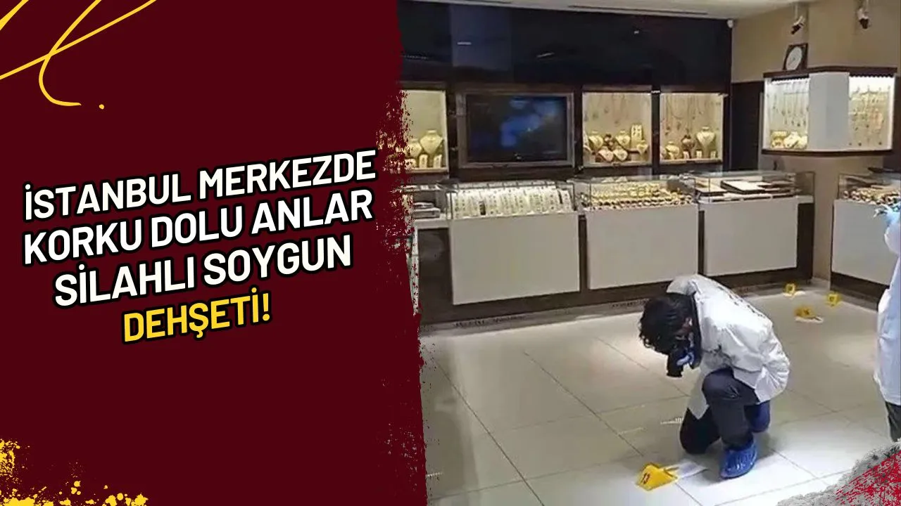 İstanbul Merkezde Korku Dolu Anlar Silahlı Soygun Dehşeti!