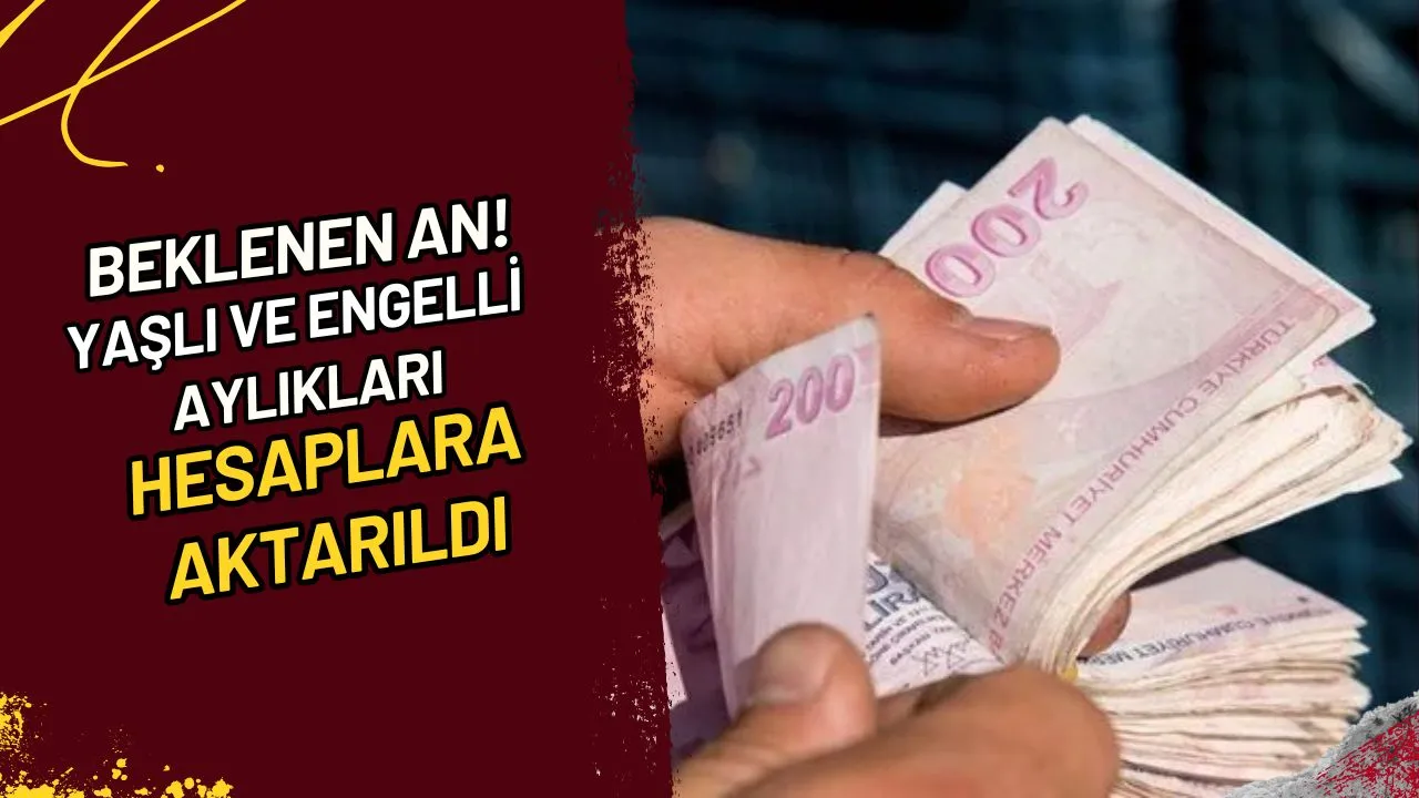 Beklenen An! Yaşlı ve Engelli Aylıkları Hesaplara Aktarıldı.