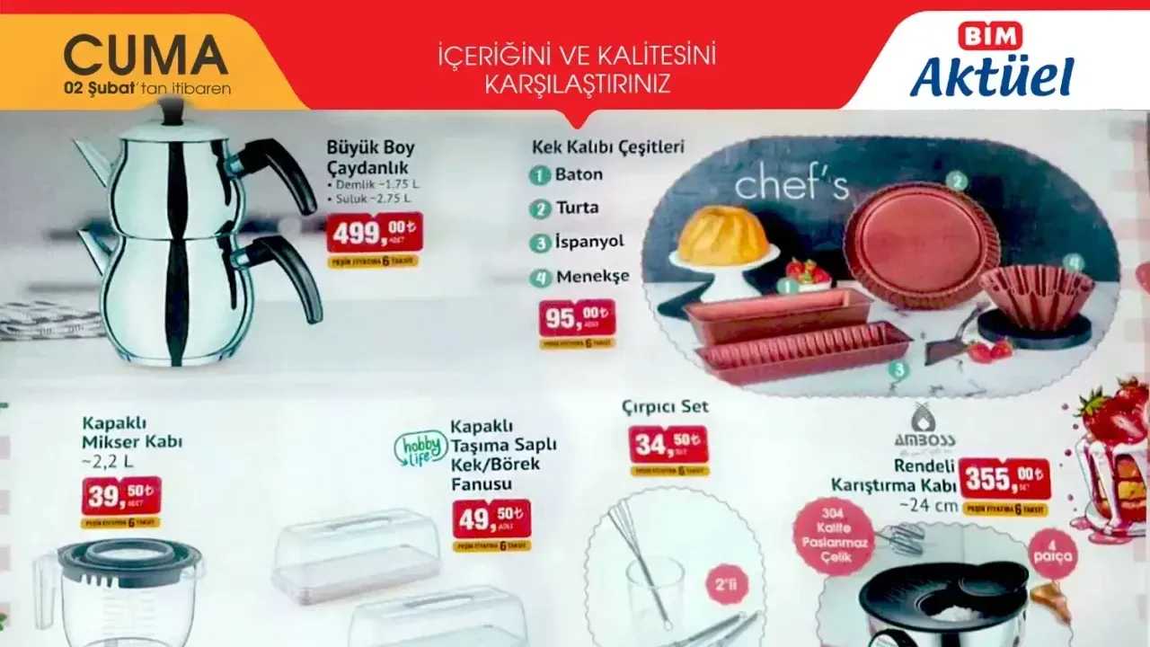 Image for BİM 2 Şubat 2024 Aktüel Ürün Kataloğu Yayınlandı? Bim 2 Şubat Cuma Aktüel Kataloğunda İndirimli Hangi Ürünler Var?