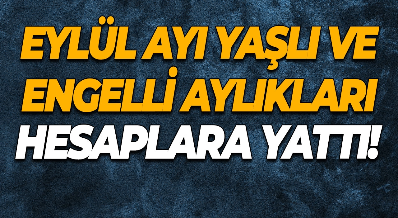 Eylül Ayı Yaşlı ve Engelli Aylıkları Hesaplara Yattı!