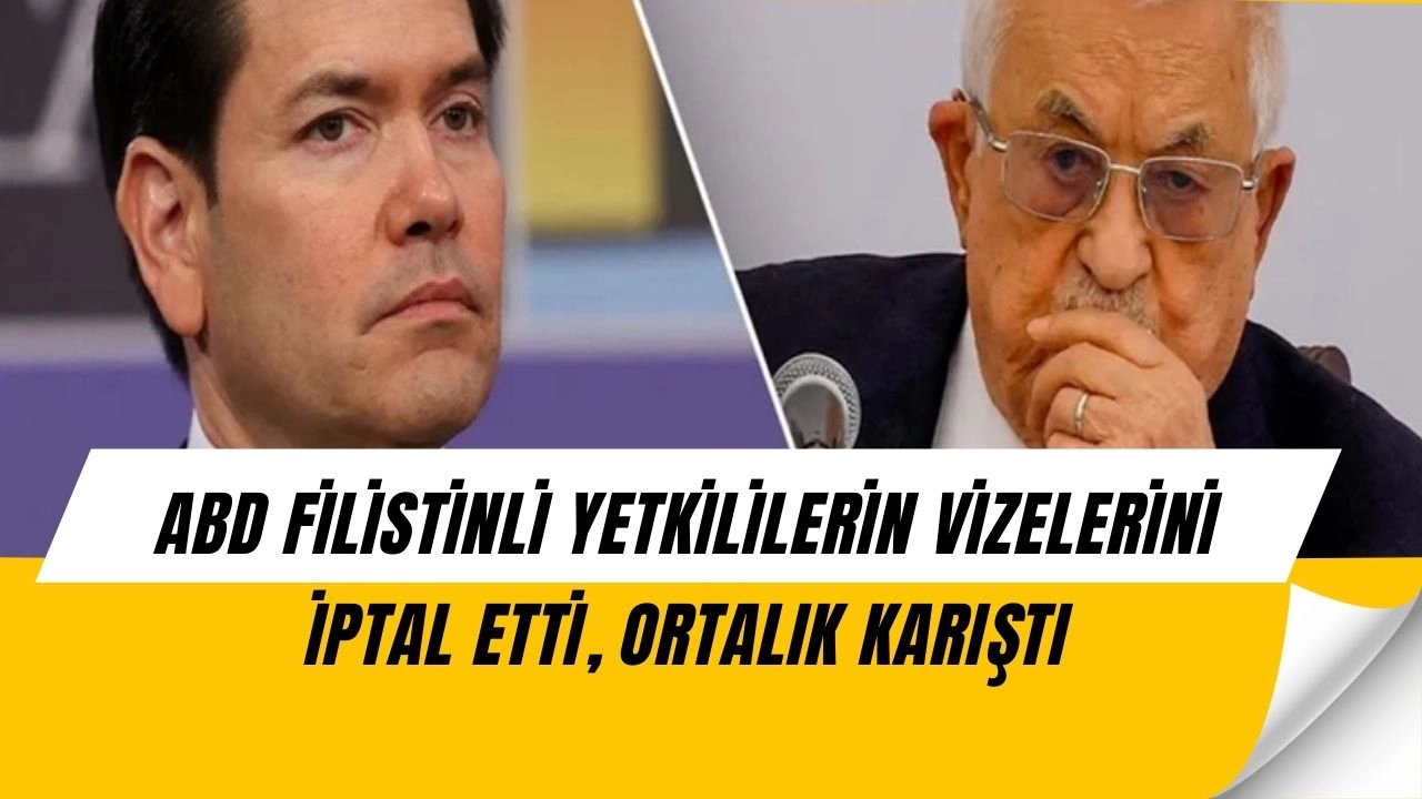 ABD’den Şok Karar! Filistinli Yetkililerin Vizeleri İptal Edildi, Tepkiler Çığ Gibi