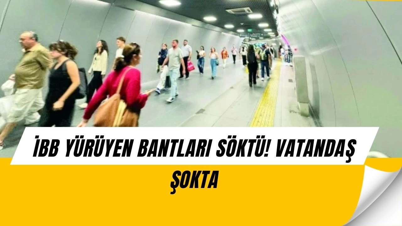 İBB’den Şok Karar! Yürüyen Bantları Söküp Yerine Fayans Döşediler