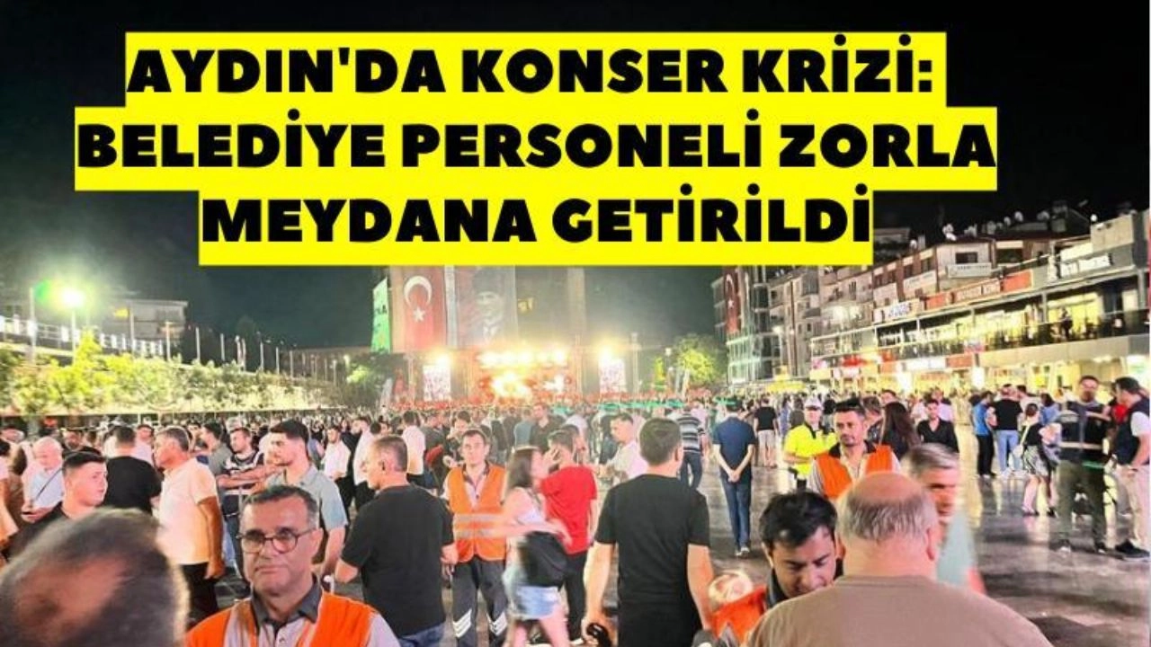 Aydın’da Hakan Altun Konserinde Kriz: Personel Zorla Meydana Getirildi, Alan Yine de Boş Kaldı!