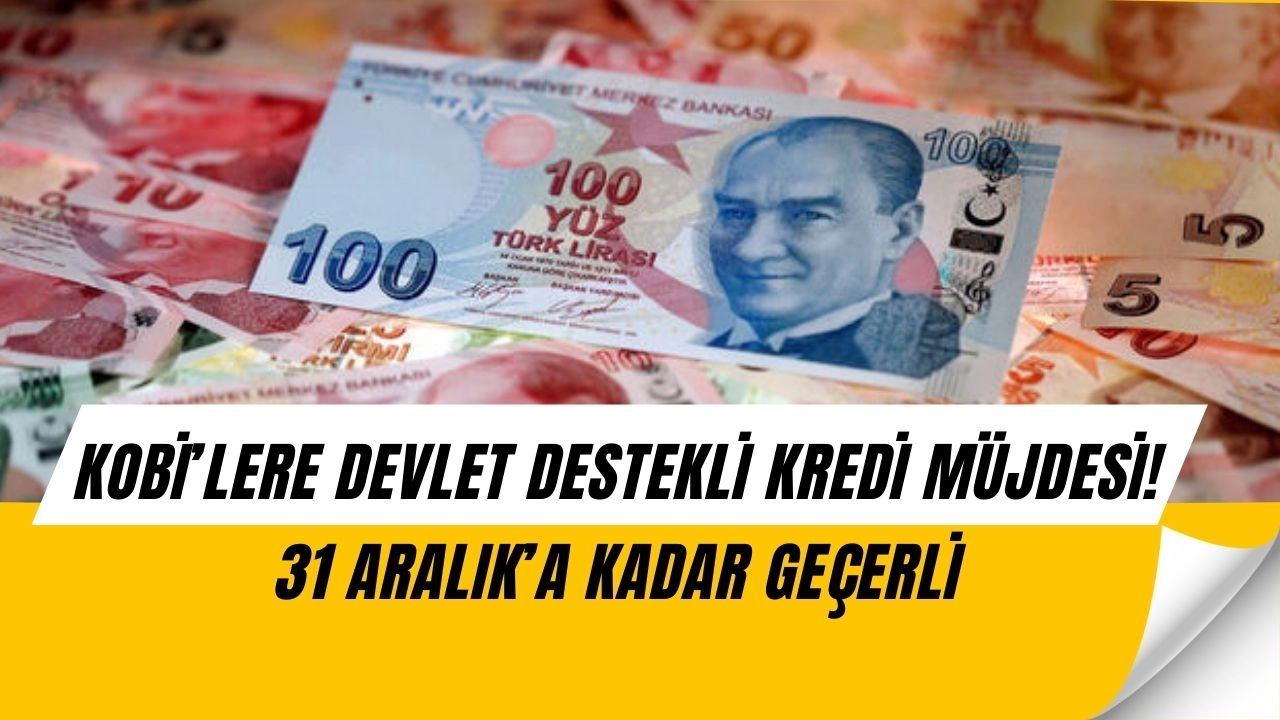 KOBİ’lere Büyük Sürpriz! Yıl Sonuna Kadar Devlet Destekli Kredi İmkanı