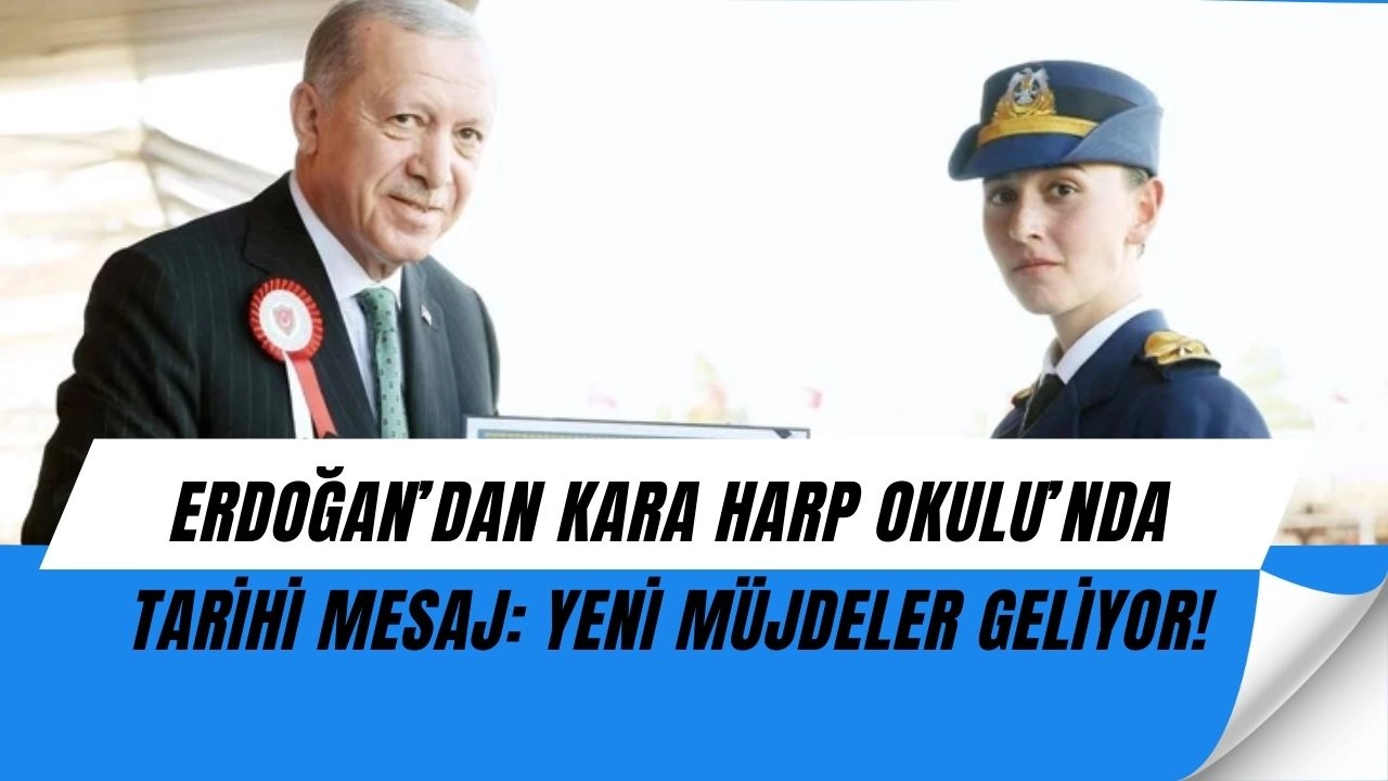Erdoğan’dan Kara Harp Okulu’nda büyük mesaj: “Hepimizi gururlandıracak müjdeler geliyor!”