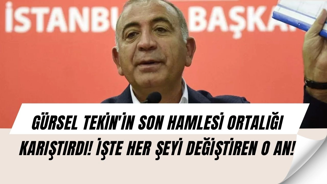 CHP’de Bomba Patladı: Gürsel Tekin'in Sırrı Ortaya Çıktı!