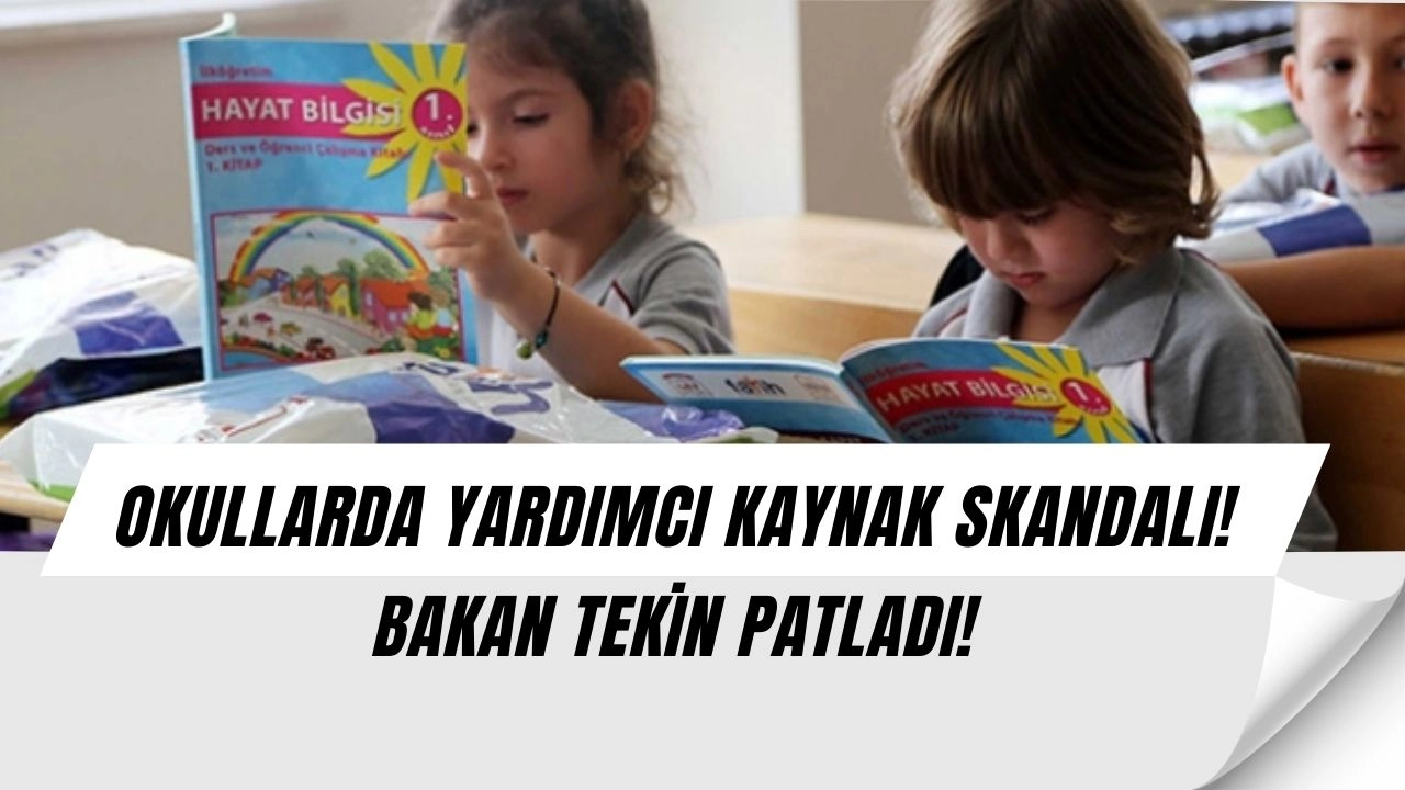 Bakan Tekin'den Veliye Yardımcı Kaynak Satan Okullara Şok Uyarı!