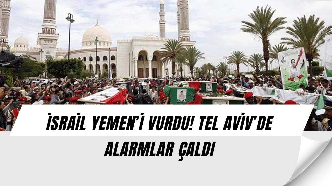 İsrail Yemen’i Vurdu! Hudeyde’de 12 Patlama, Ardından Füze Alarmları