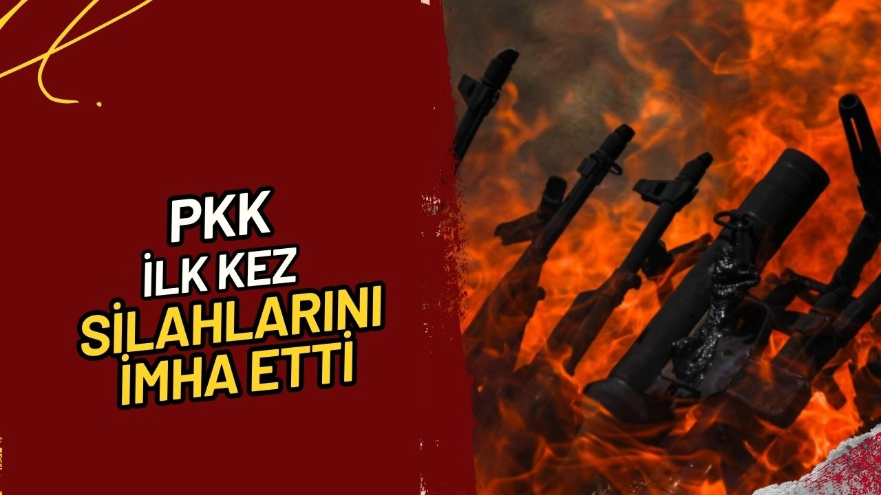 Tarihi Gün! PKK İlk Kez Silahlarını İmha Etti, O Anlar Kameraya Yansıdı!