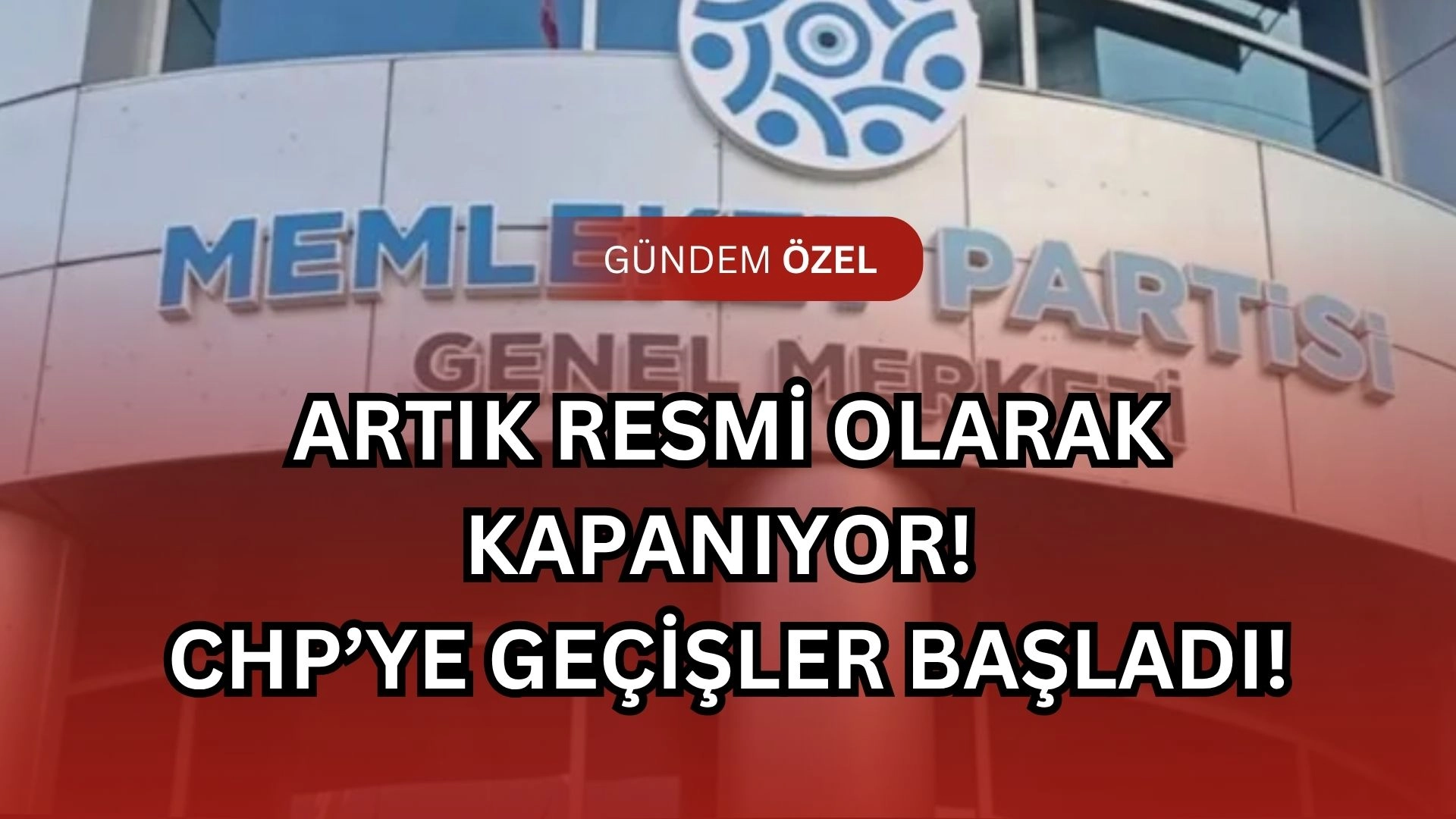 Tarihi karar: Memleket Partisi kendini feshediyor! CHP’ye geri dönüş resmileşiyor!