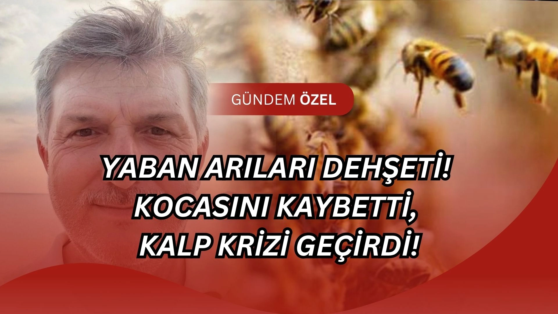 Yaban Arıları Dehşeti! Kocasını Kaybetti, Acıya Dayanamayıp Kalp Krizi Geçirdi