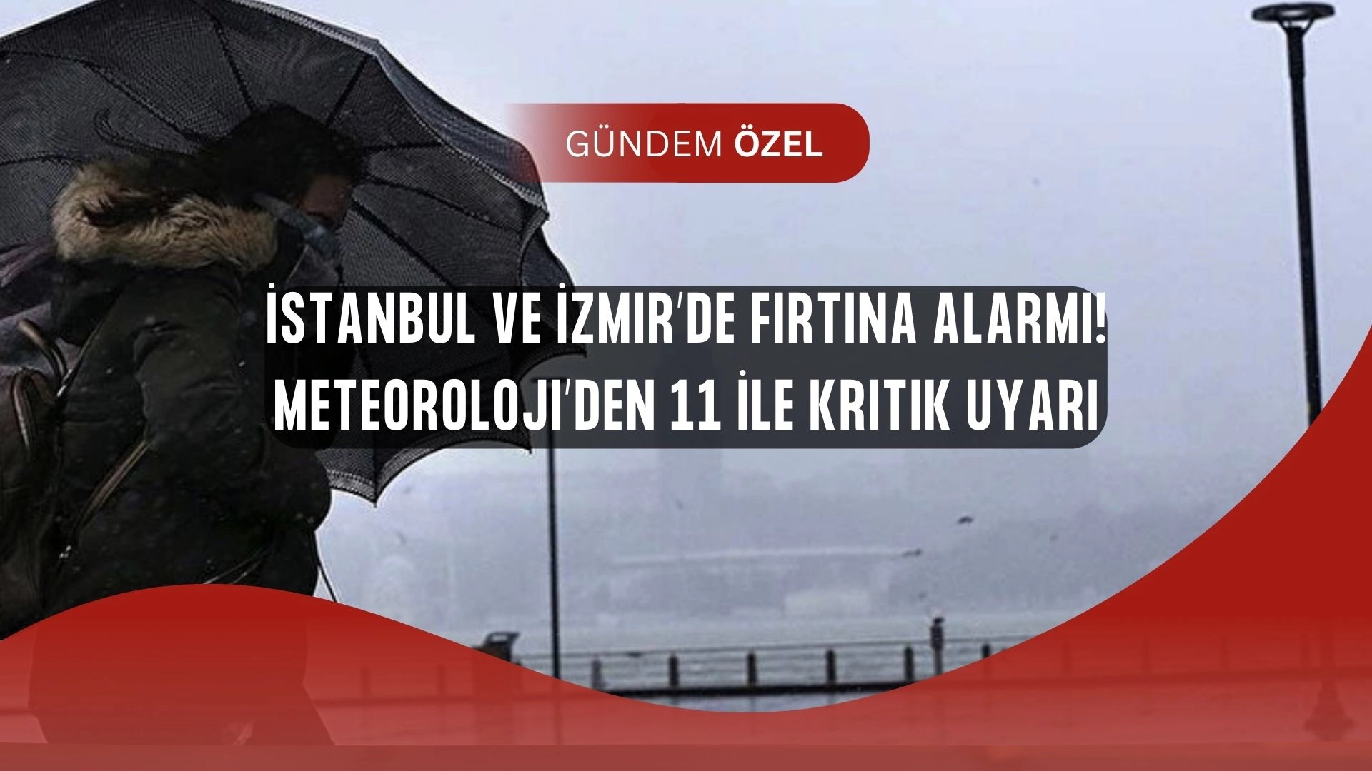 İstanbul ve İzmir’de Fırtına Alarmı! Meteoroloji’den 11 İle Kritik Uyarı