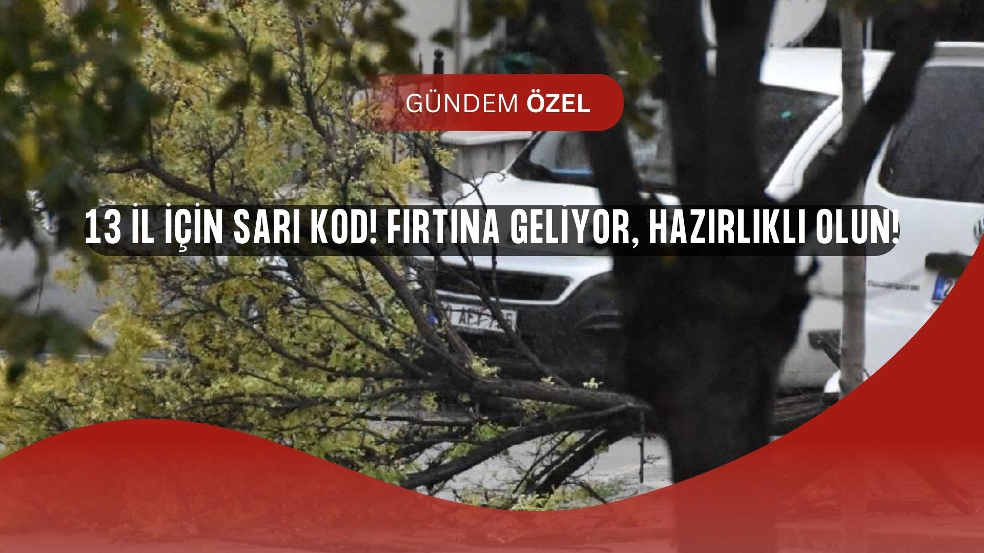 13 İlde Fırtına Alarmı: Meteoroloji’den “Sarı Kod” Uyarısı!