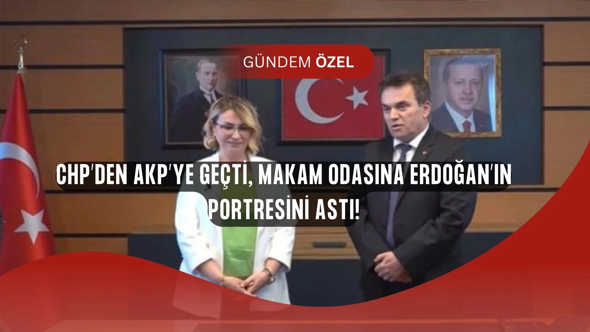CHP’den AKP’ye Geçen Başkanın İlk İşi Herkesi Şaşırttı! Makam Odasında Büyük Değişiklik