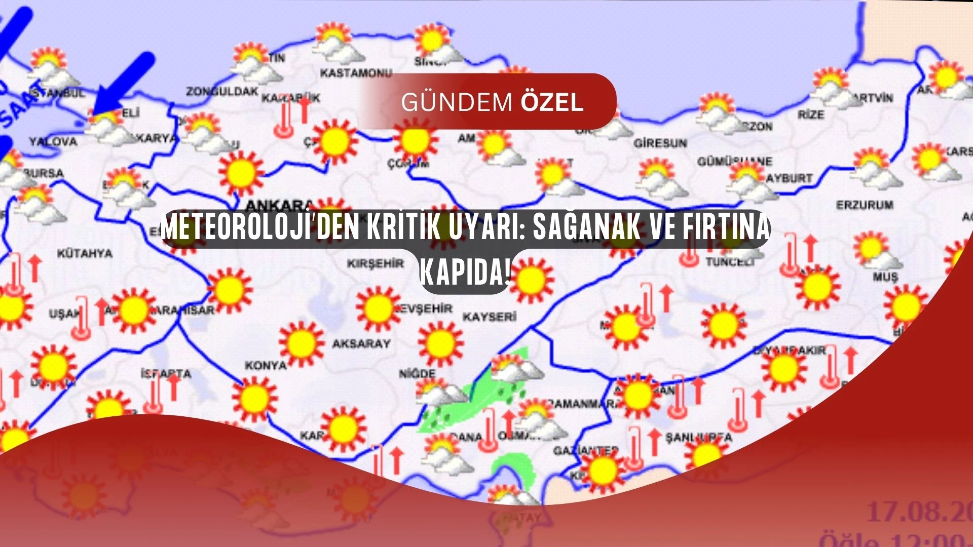 Sağanak ve Fırtına Geliyor! Meteoroloji’den 5 İl İçin Kritik Uyarı