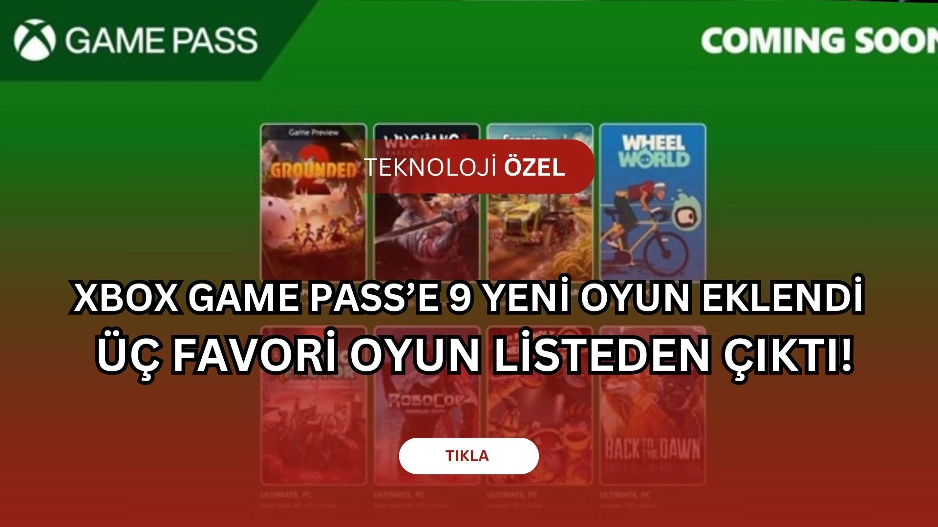 RoboCop Geri Döndü! Xbox Game Pass’e 9 Yeni Oyun Eklendi, Üç Favori Oyun Listeden Çıktı!