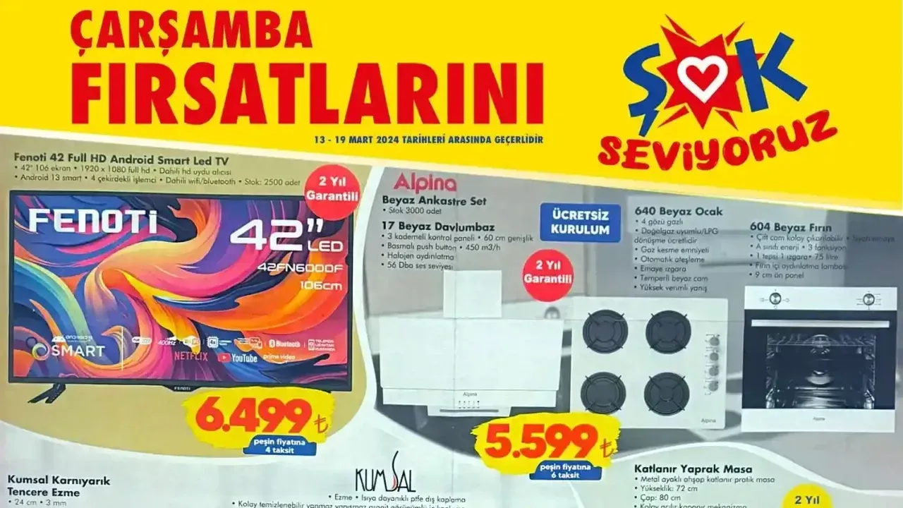 Image for ŞOK 13 Mart Aktüel Ürünler Kataloğu Yayınlandı! Şok 24 Şubat Aktüel Ürünler Kataloğunda İndirimli Hangi Ürünler Var?