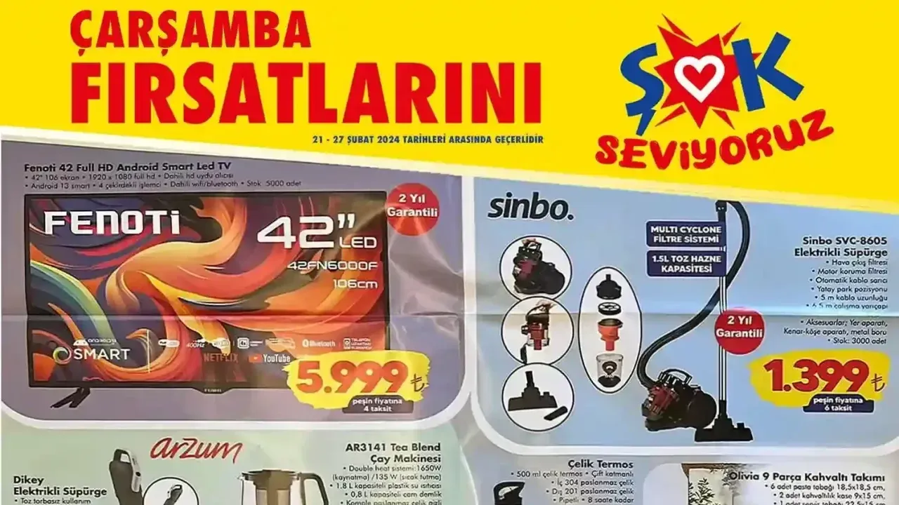 Image for ŞOK 21 Şubat Aktüel Ürünler Kataloğu Yayınlandı! Şok 21 Şubat Aktüel Ürünler Kataloğunda İndirimli Hangi Ürünler Var?