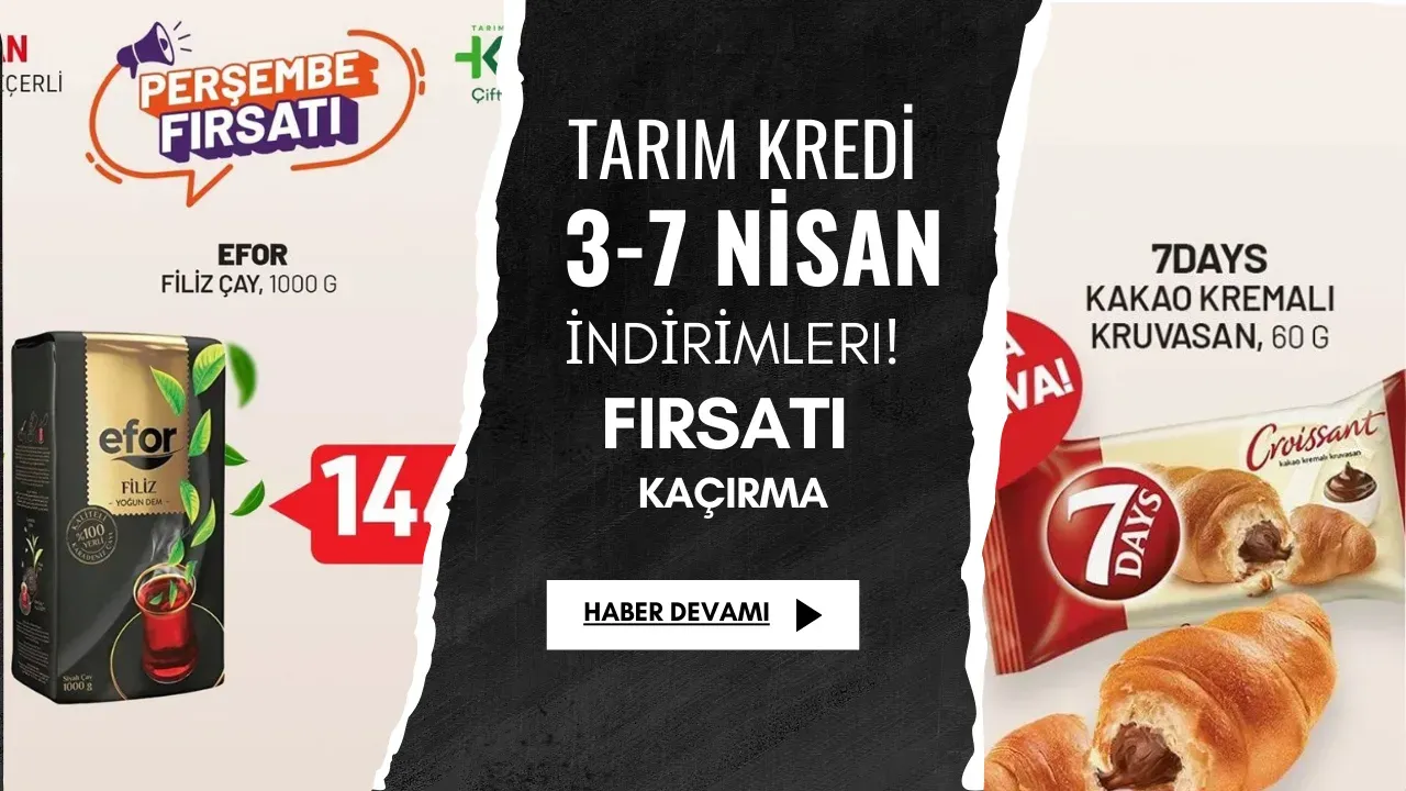 Image for Tarım Kredi 3-7 Nisan İndirimleri! Fırsatı Kaçırma