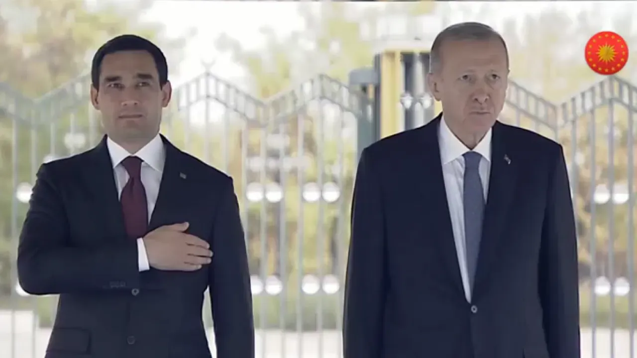 Erdoğan, Türkmenistan Başkanı Berdimuhammedov’u Karşıladı