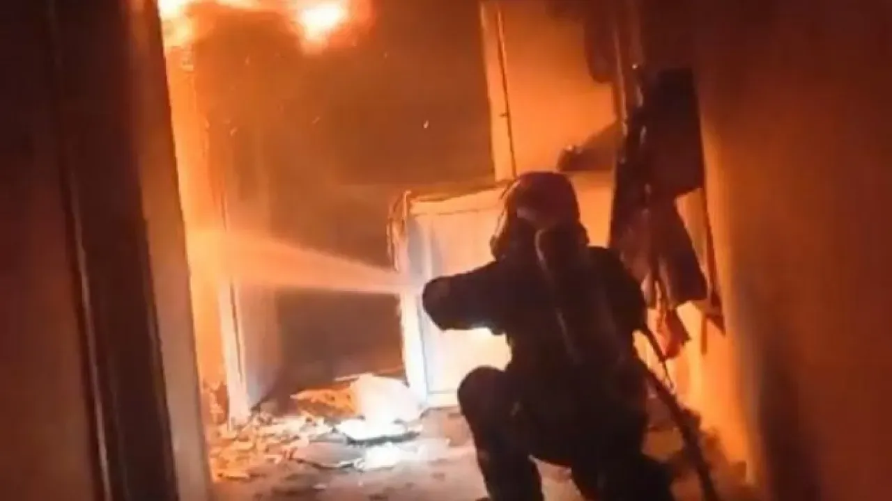Şanlıurfa’da Evde Çıkan Yangın Az Kalsın Faciaya Dönüşecekti