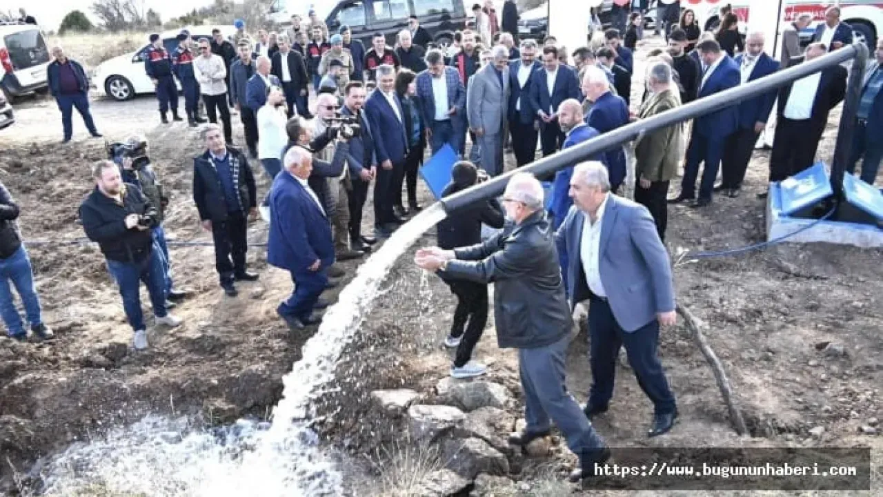 Koyulhisar İlçesinde Köylerin Ortak Sulama Tesisi Açıldı