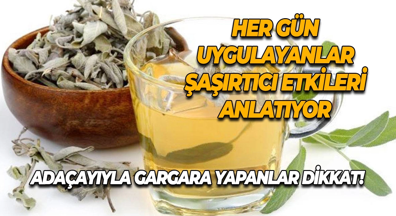 Adaçayıyla Gargara Yapanlar Dikkat! Her Gün Uygulayanlar Şaşırtıcı Etkileri Anlatıyor