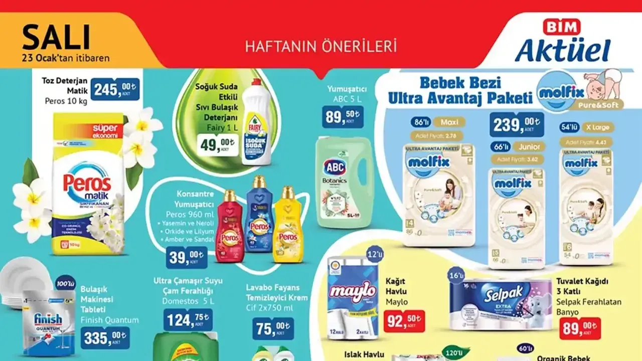 BİM 23 Ocak 2024 Aktüel Ürün Kataloğu Yayınlandı? Bim 23 Ocak Salı Aktüel Kataloğunda İndirimli Hangi Ürünler Var?