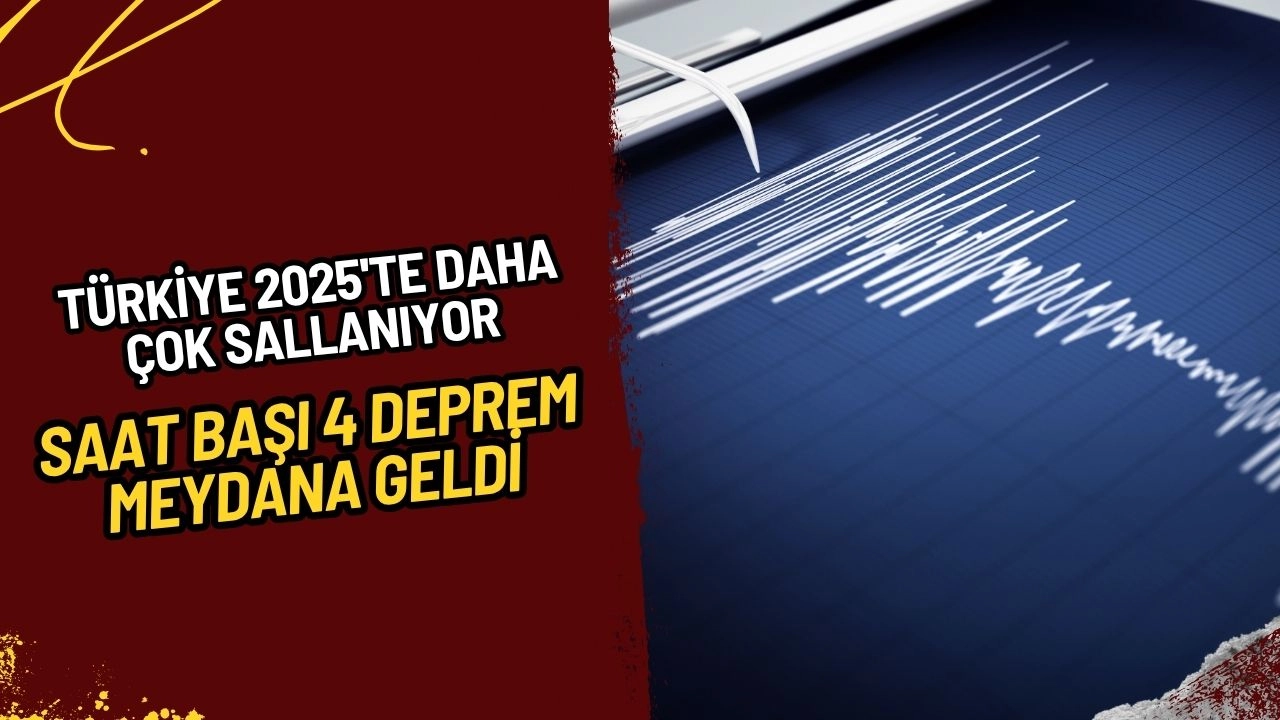 Türkiye 2025'te Daha Çok Sallanıyor: İlk 6 Ayda Saat Başı 4 Deprem Meydana Geldi!
