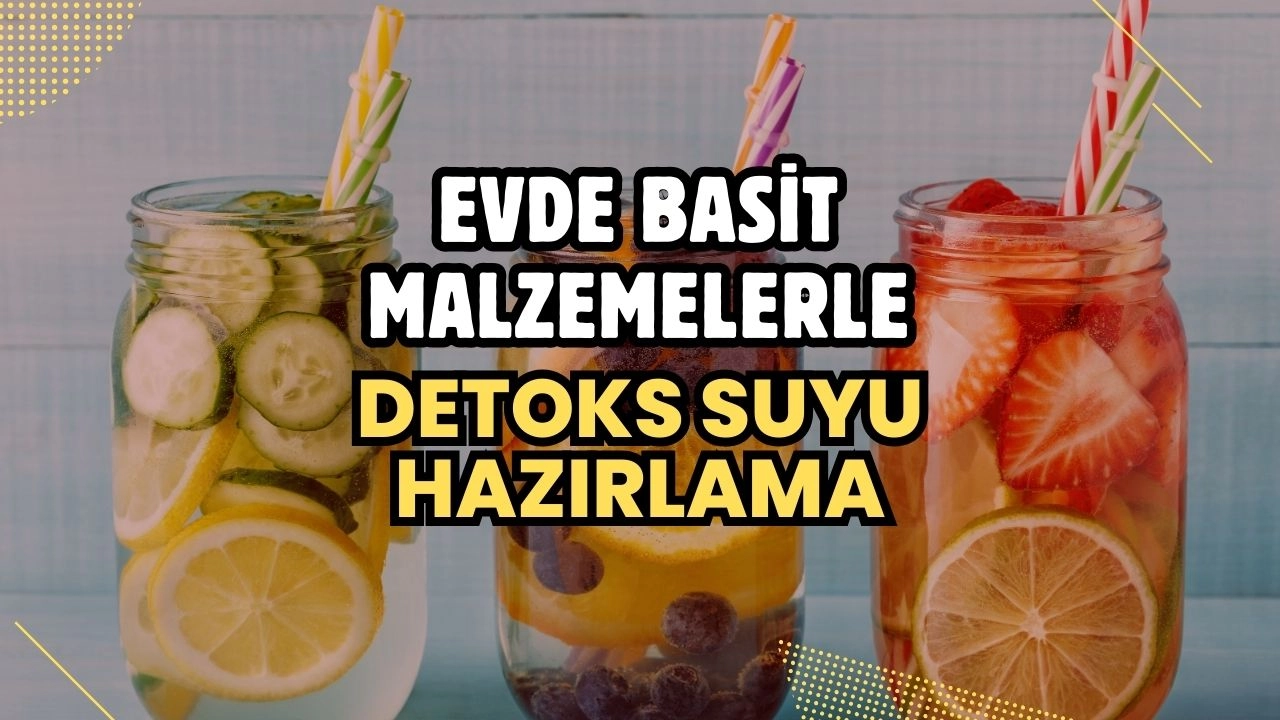 Evde Basit Malzemelerle Detoks Suyu Hazırlama