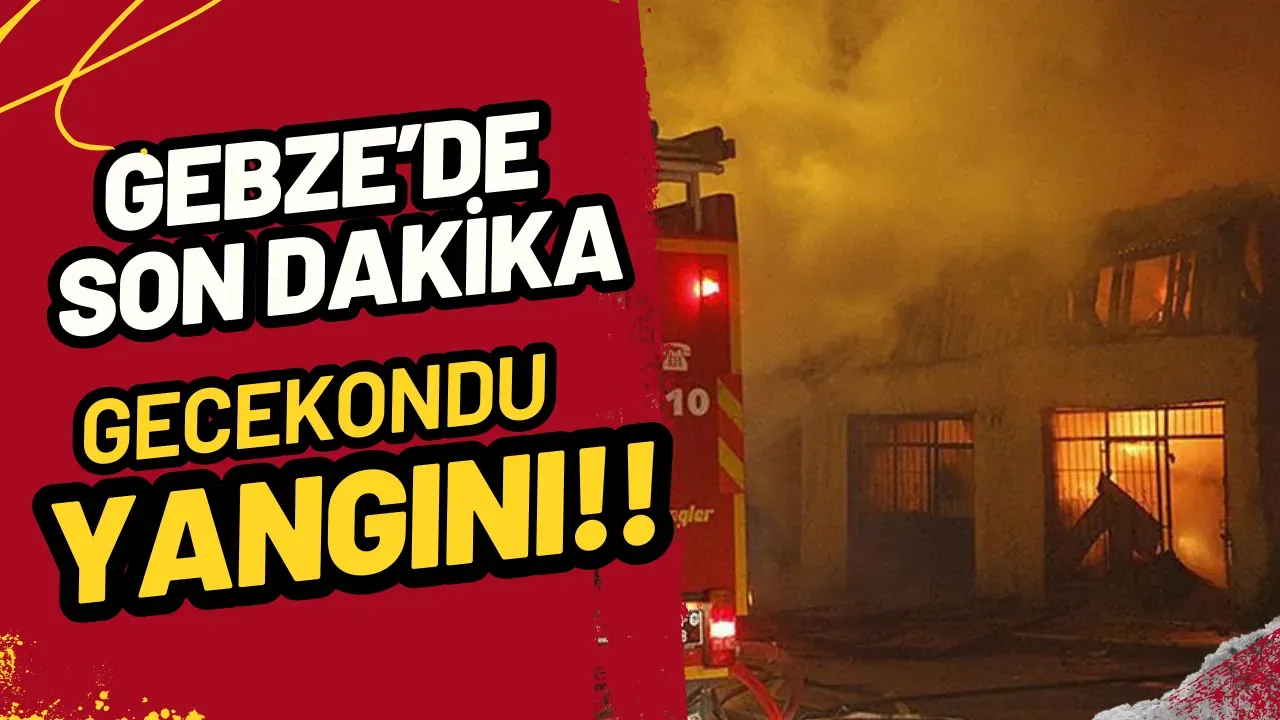 Gebze'de Gecekondu Kömürlüğünde Yangın! İtfaiye Ekipleri Kontrolü Sağladı