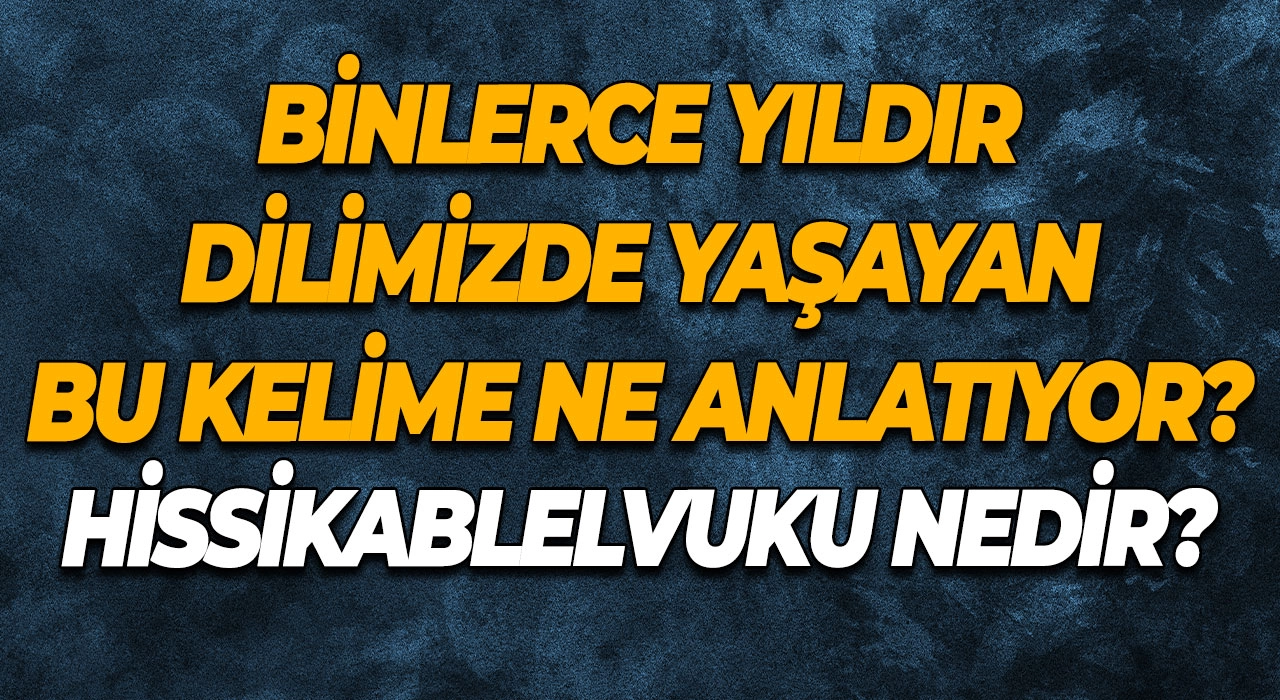 Hissikablelvuku Nedir? Binlerce Yıldır Dilimizde Yaşayan Bu Kelime Ne Anlatıyor?