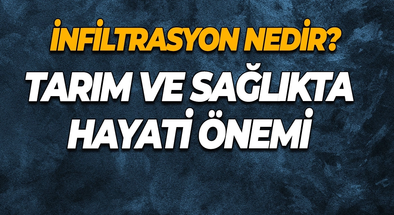 İnfiltrasyon Nedir? Tarım ve Sağlıkta Hayati Önemi