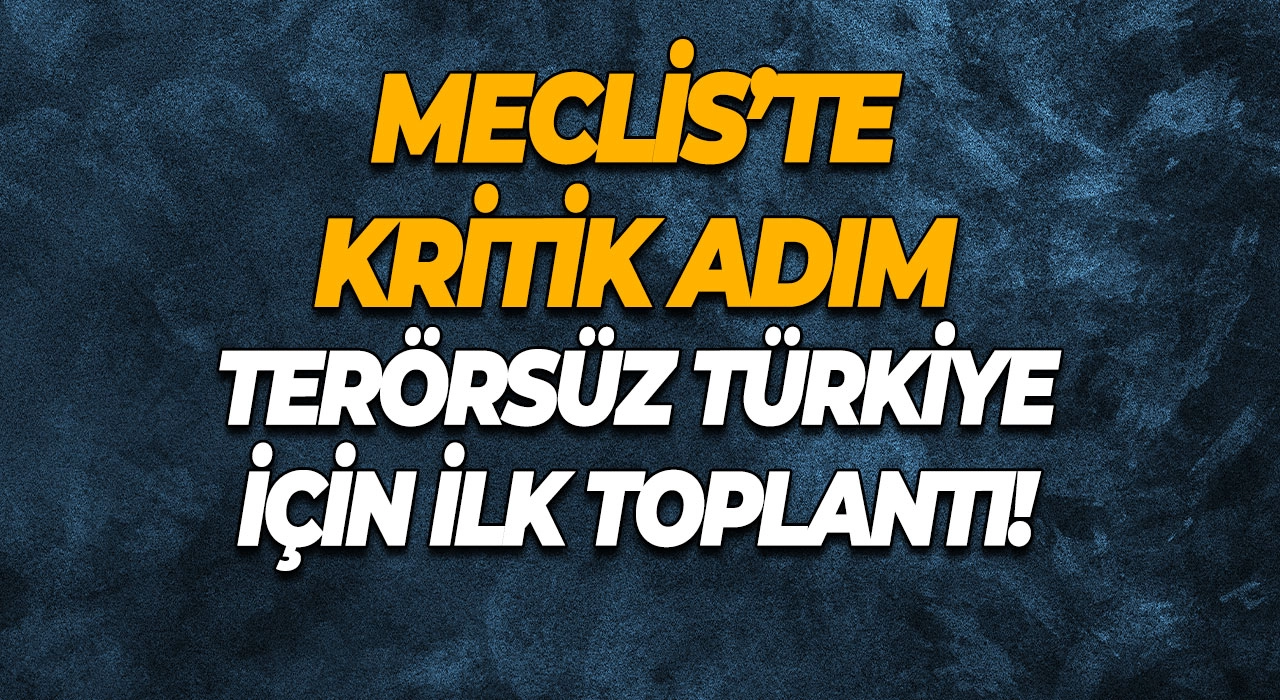 Meclis’te Kritik Adım Terörsüz Türkiye İçin İlk Toplantı!