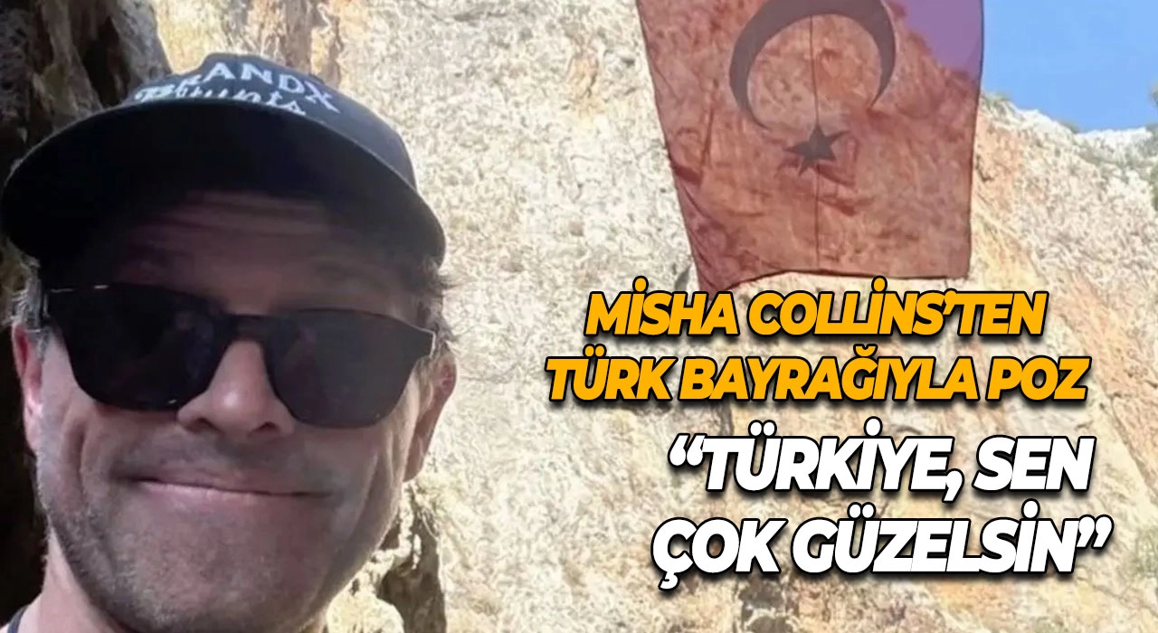 Misha Collins’ten Türk Bayrağıyla Poz “Türkiye, Sen Çok Güzelsin”