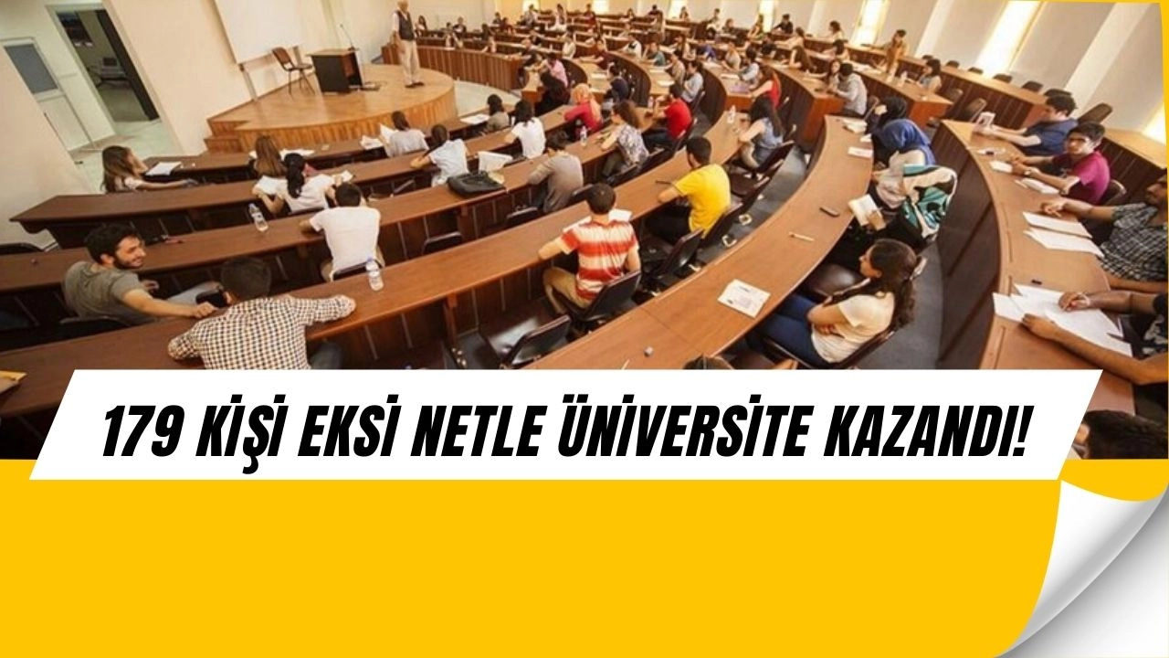 179 Kişi Eksi Netle Üniversite Kazandı! Sağlık Bölümleri Bile Listede