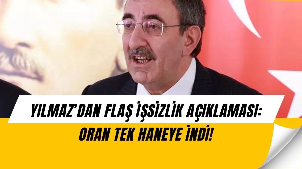 İşsizlik rakamlarında tarihi gelişme! Yılmaz’dan flaş açıklama