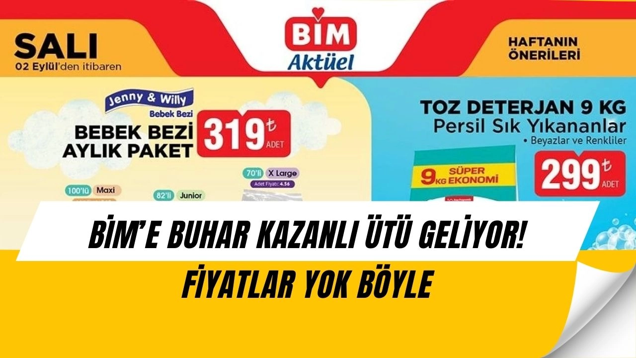 BİM’de Şok İndirim! Buhar Kazanlı Ütüden Gıdaya Kadar Tüm Fiyatlar Açıklandı!