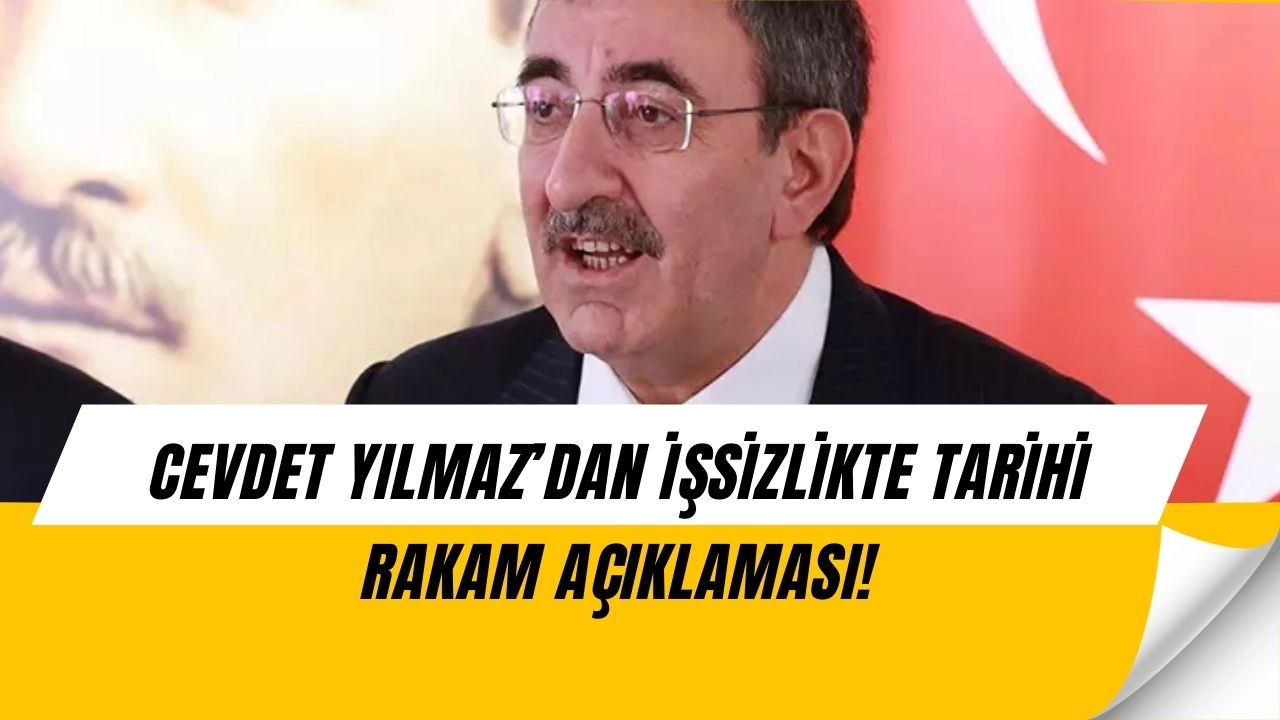 Cevdet Yılmaz’dan İşsizlikte Sürpriz Açıklama: Rakamlar İlk Kez Bu Seviyede!