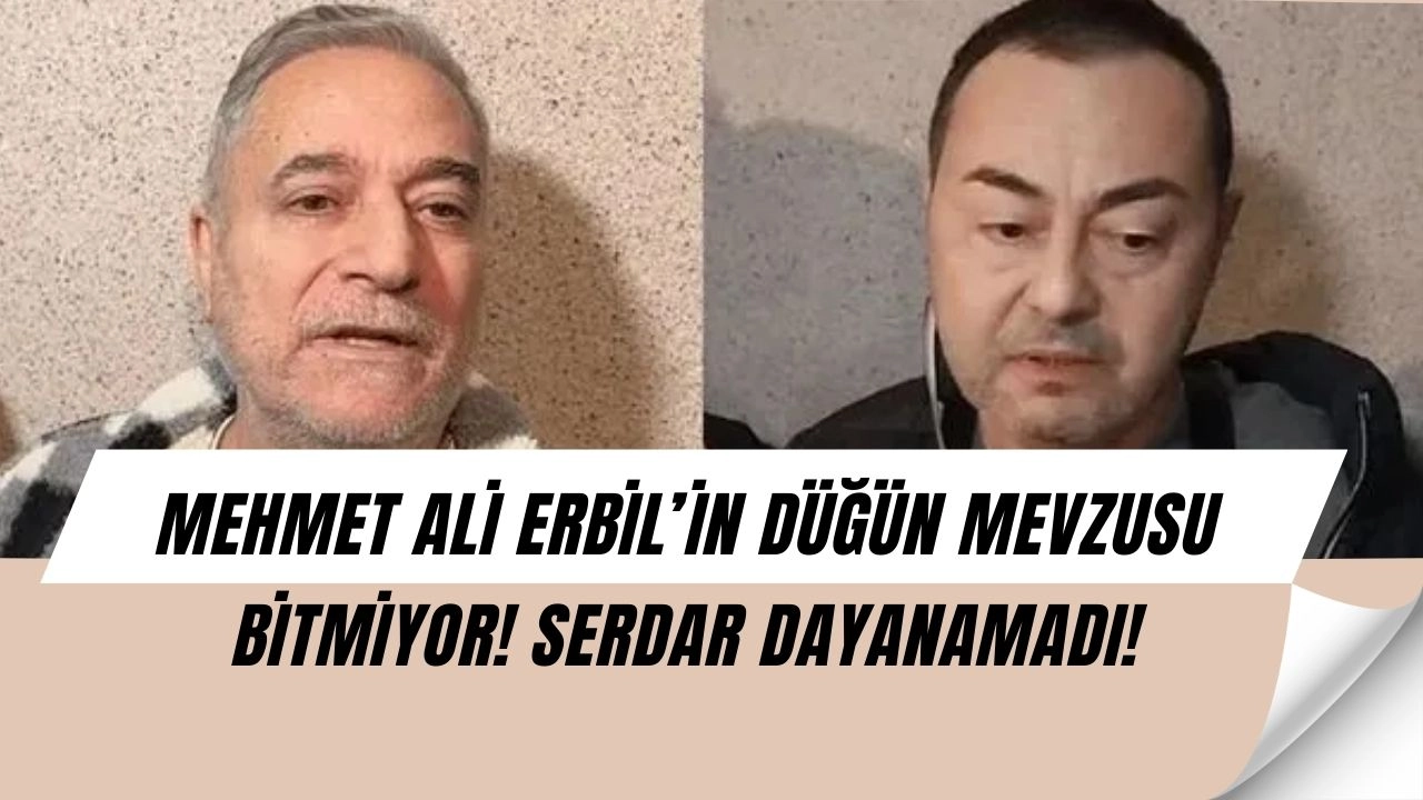 Mehmet Ali Erbil’in Düğününde Büyük Skandal! Serdar Ortaç’a Öfke Dolu Sözler
