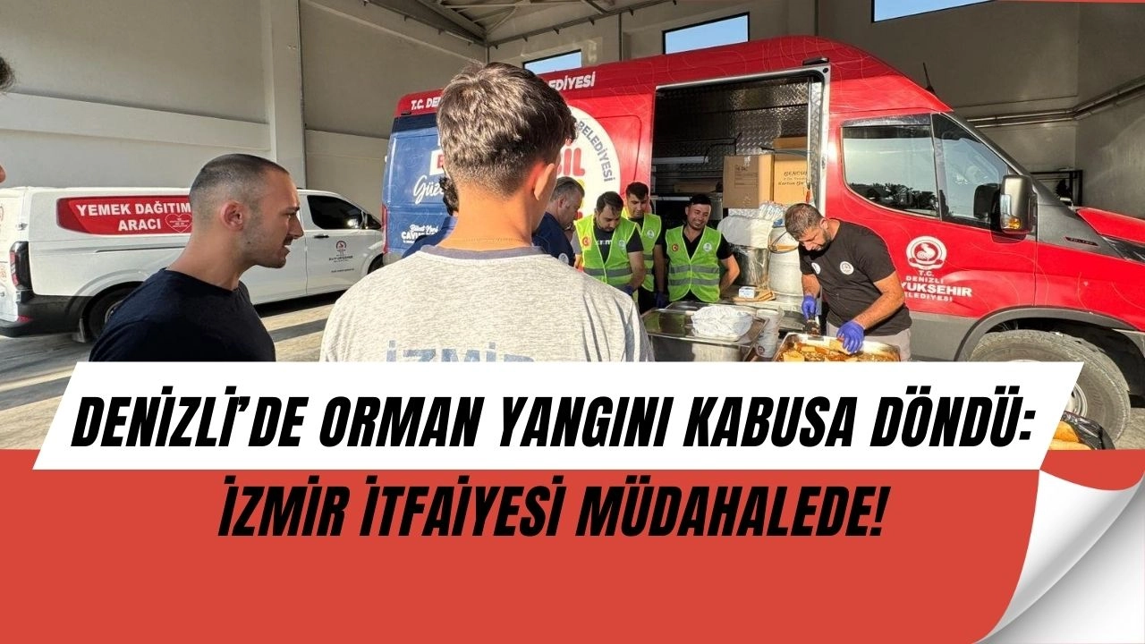 İzmir İtfaiyesi Denizli’de Alevlerle Boğuşuyor: Günlerdir Bitmeyen Yangın Şok Ediyor!
