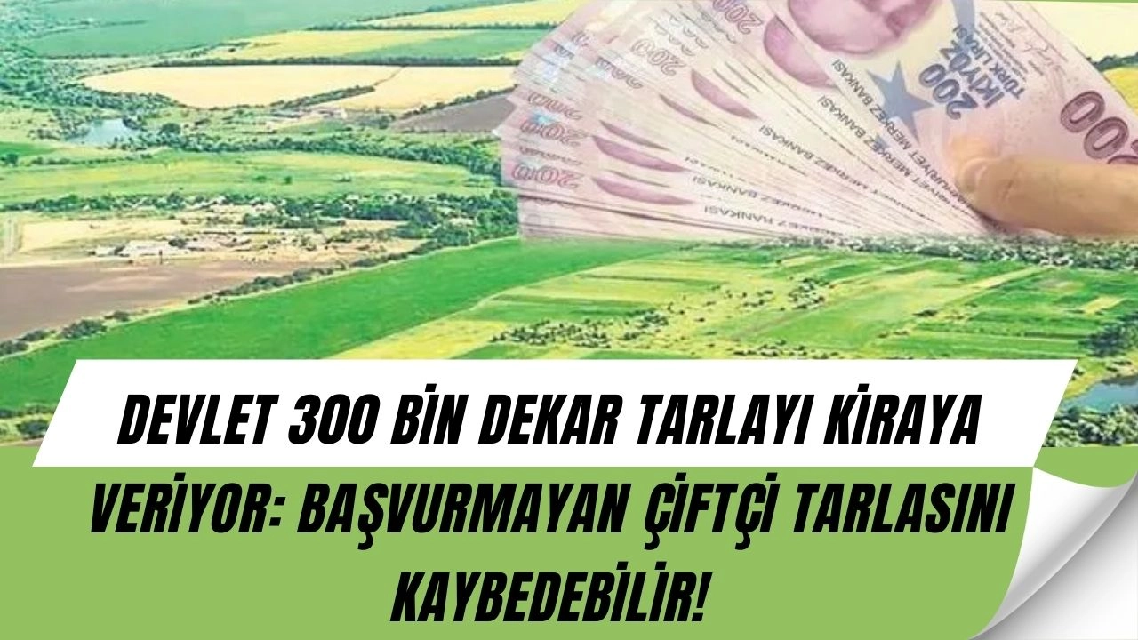 Ekilmeyen Tarlalara El Konuluyor mu? 300 Bin Dekar Arazi İçin Yeni Dönem Başladı!