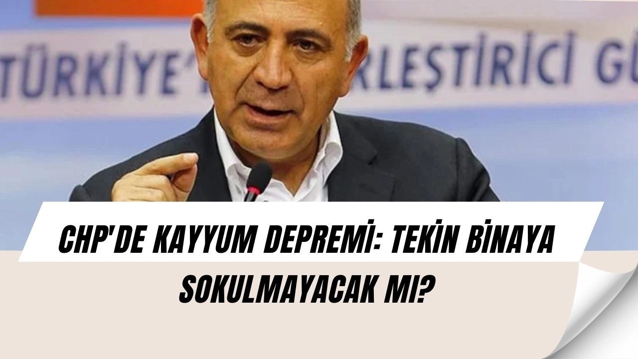 Gürsel Tekin'den Kayyum Açıklaması: O Cenazeyi Kaldırmazsak Kokar