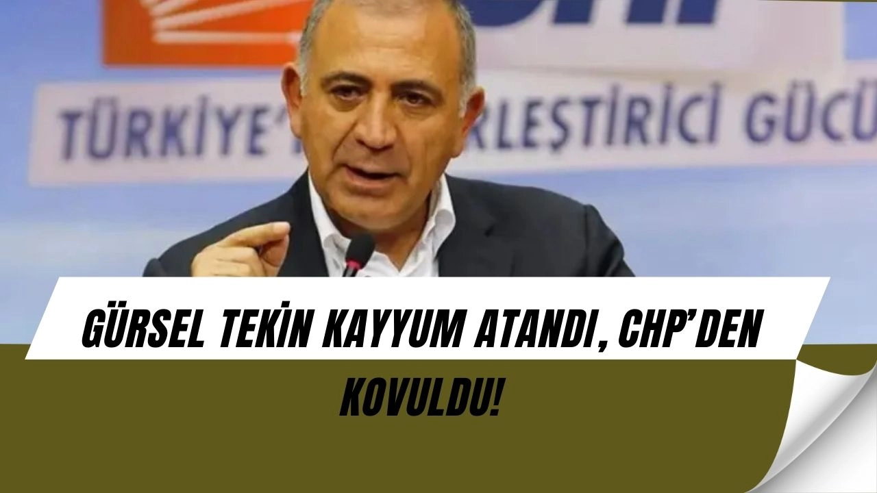 CHP’de Büyük Kriz: Gürsel Tekin Kayyum Oldu, Ardından İhraç Edildi!