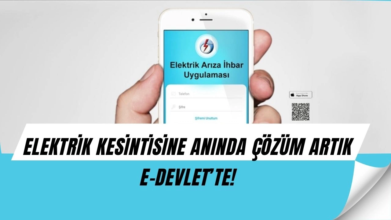 Elektrik kesintisine anında çözüm! TEDAŞ’tan e-Devlet sürprizi