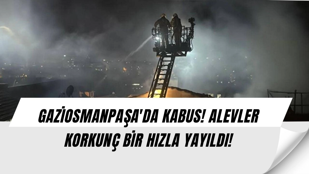 Gaziosmanpaşa'da 5 Katlı Binada Yangın: Alevler Sıçradı (BÖYLE BİR YANGIN YOK!)