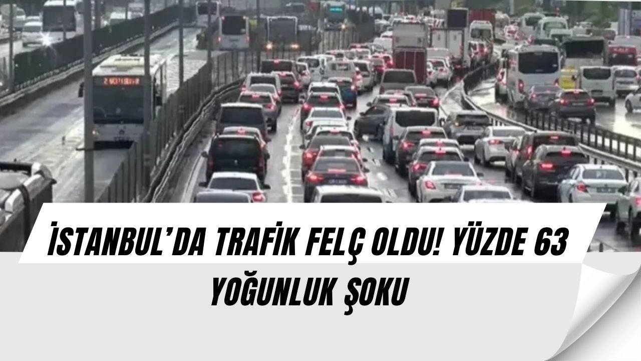 İstanbul’da Trafik Kabusu! Haftanın Son İş Gününde Yoğunluk Zirve Yaptı