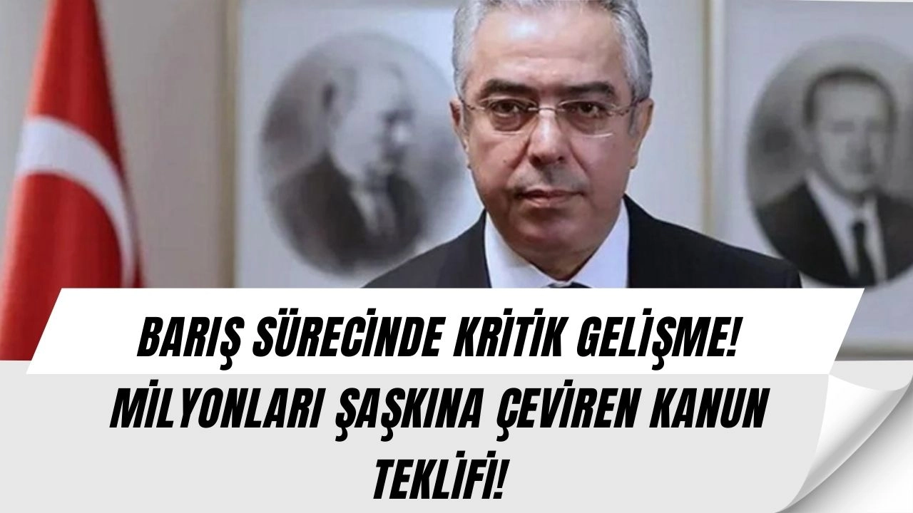 Son Dakika: Barış Süreci İçin Şok Teklif! MİLYONLARI İLGİLENDİRİYOR!
