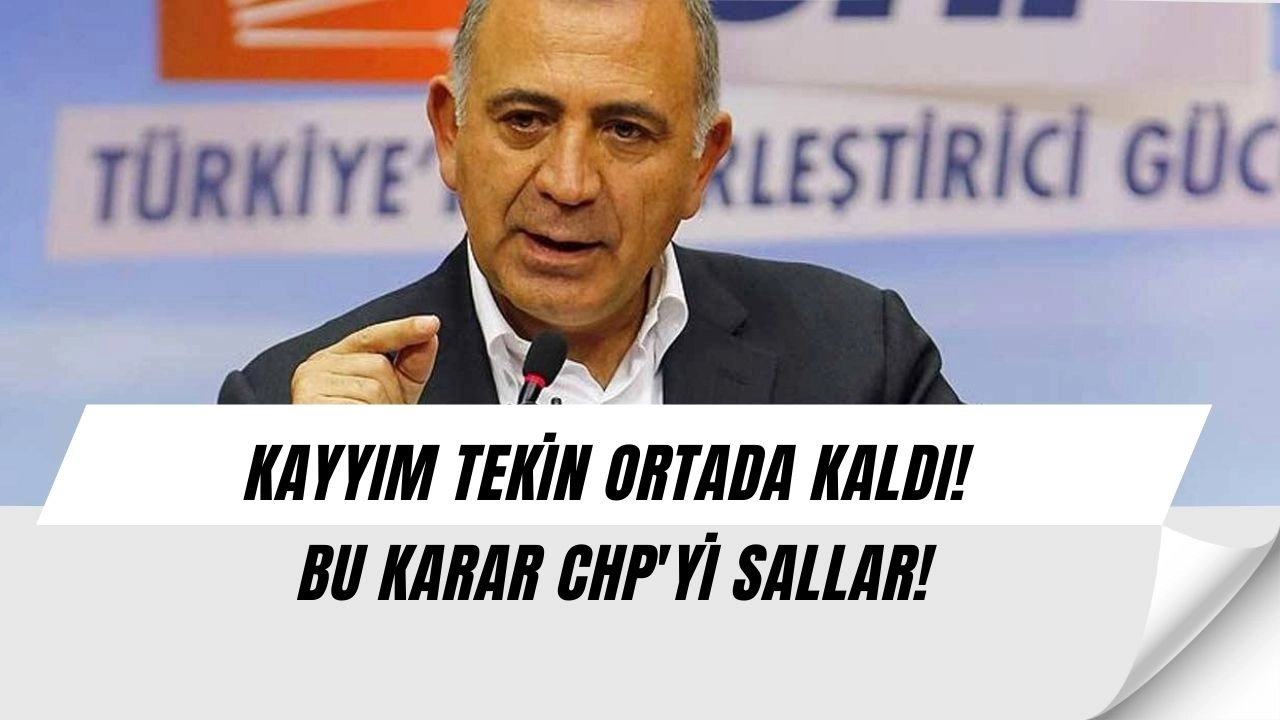 CHP'de Büyük Şok! Kayyım Tekin'in Başvurusu Reddedildi!